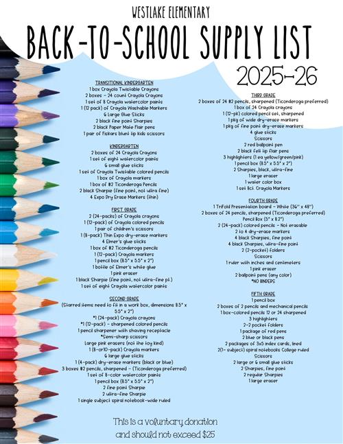 supply list